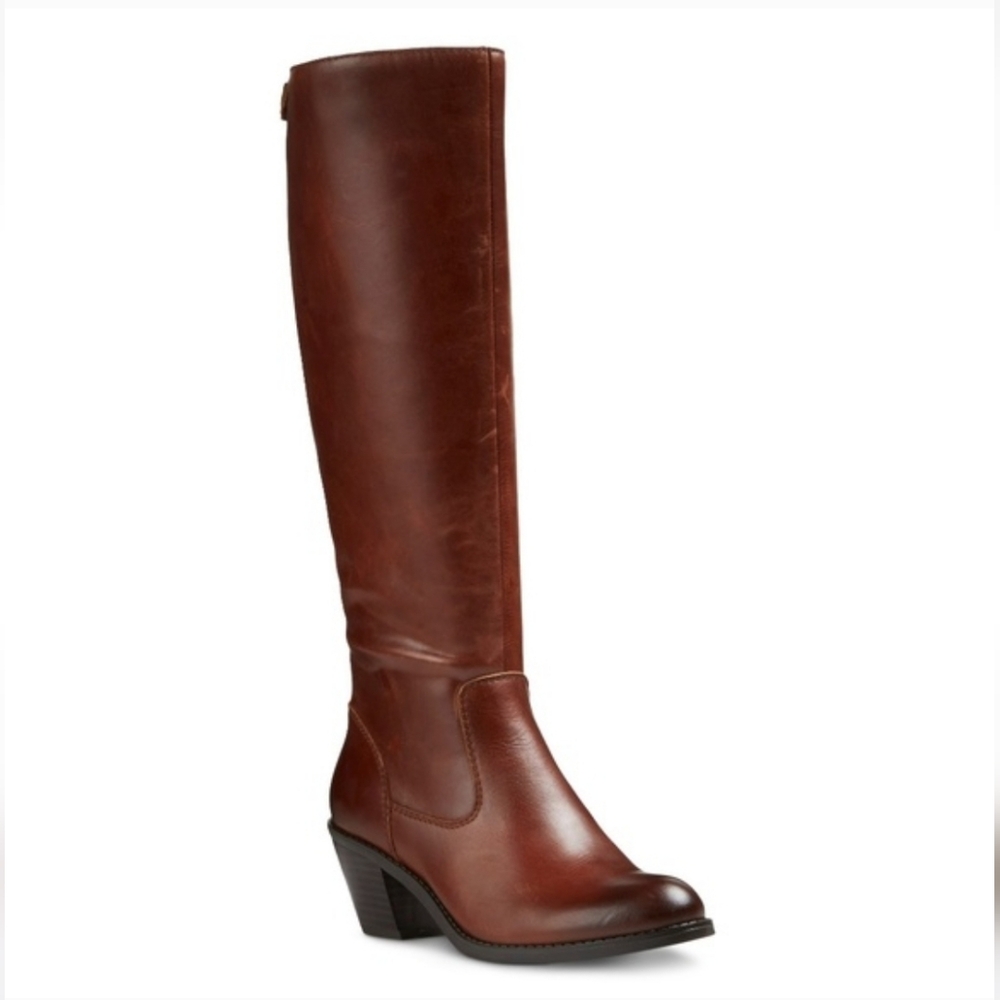 Leather Knee-High Boots